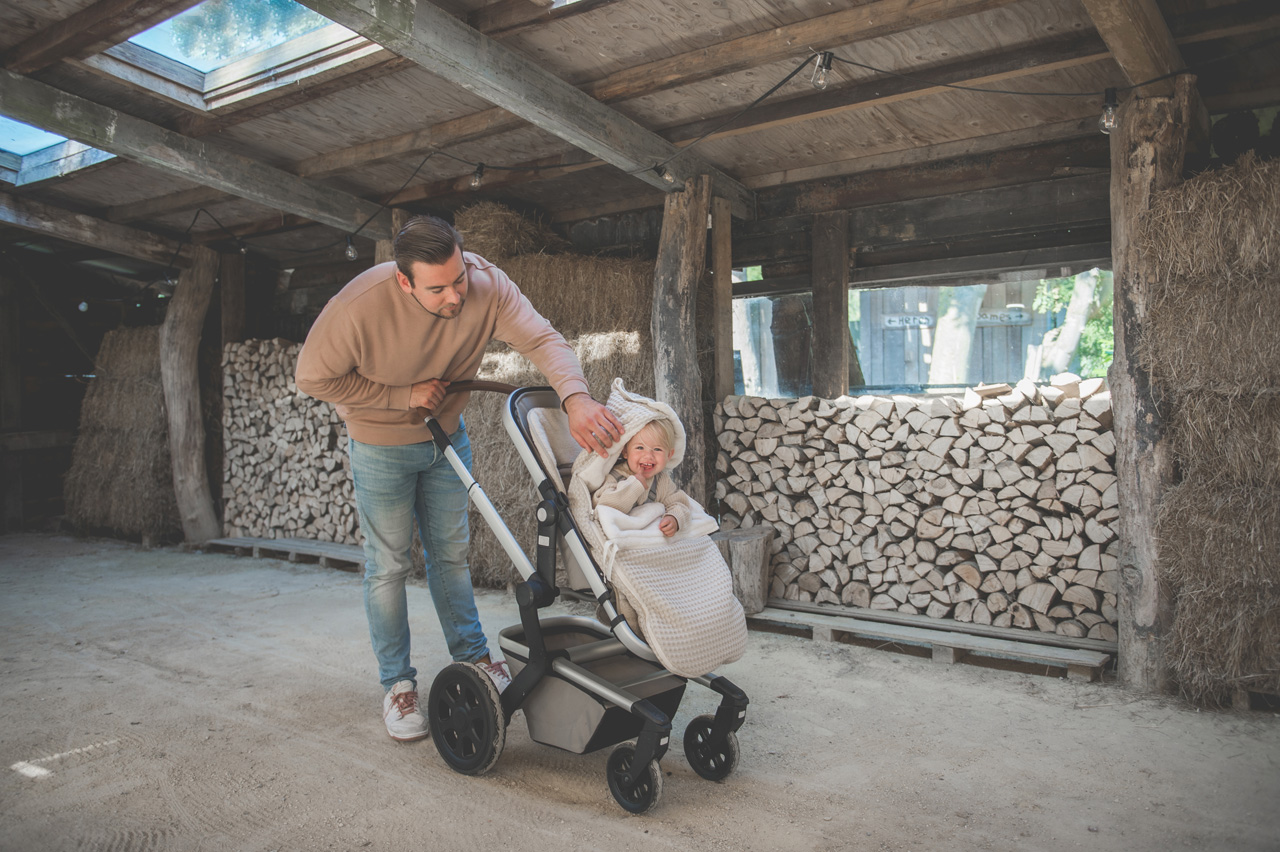 Stroller footmuff teddy Oslo sand/pebble