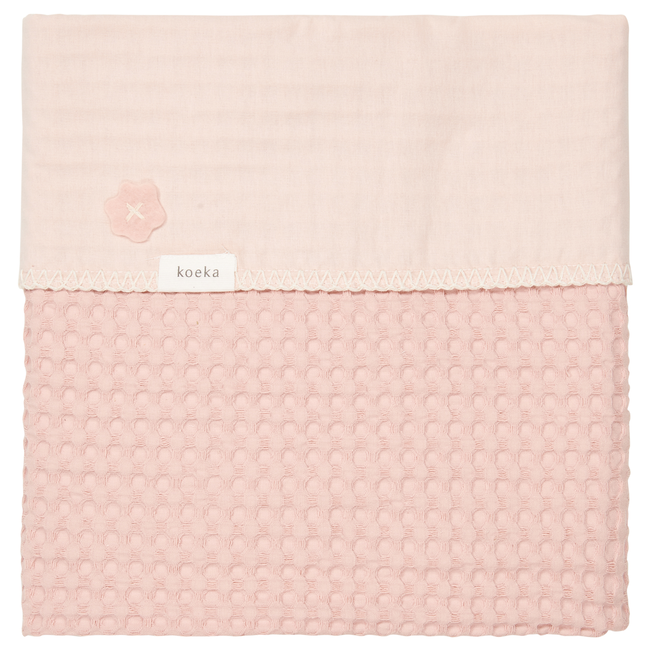 Couverture berceau flanelle Antwerp shadow pink/light shadow pink