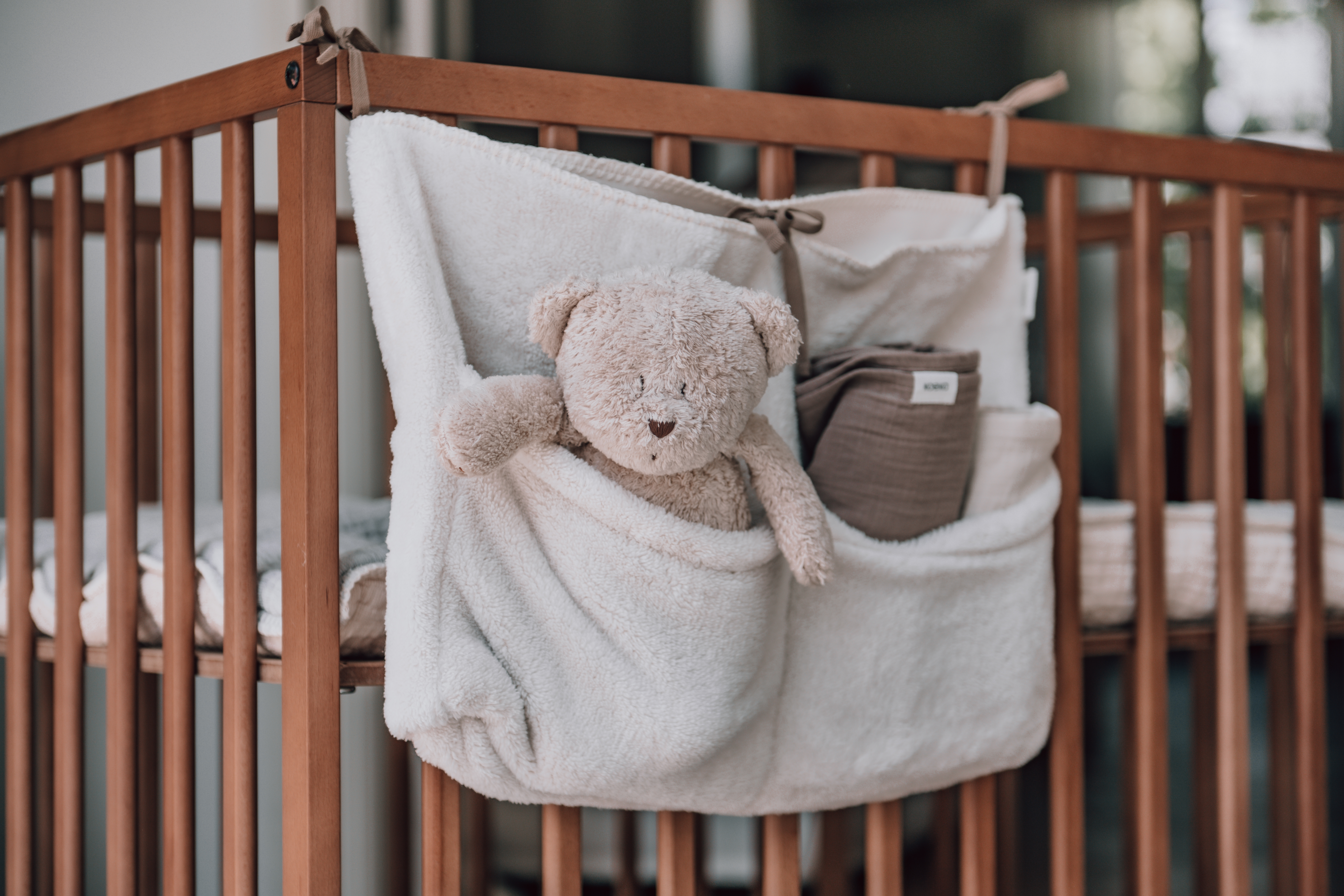 Bedpocket teddy Malmo pebble