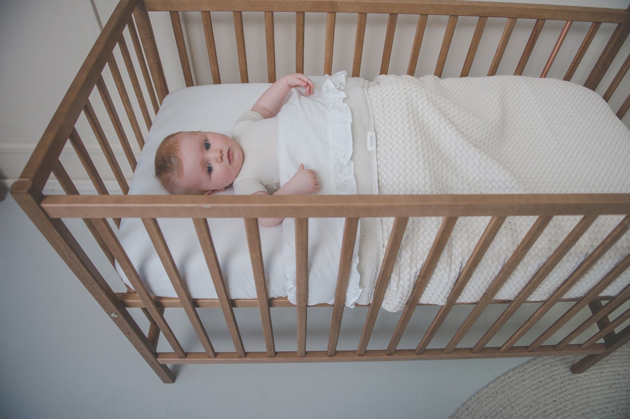 Cot blanket teddy Oslo natural