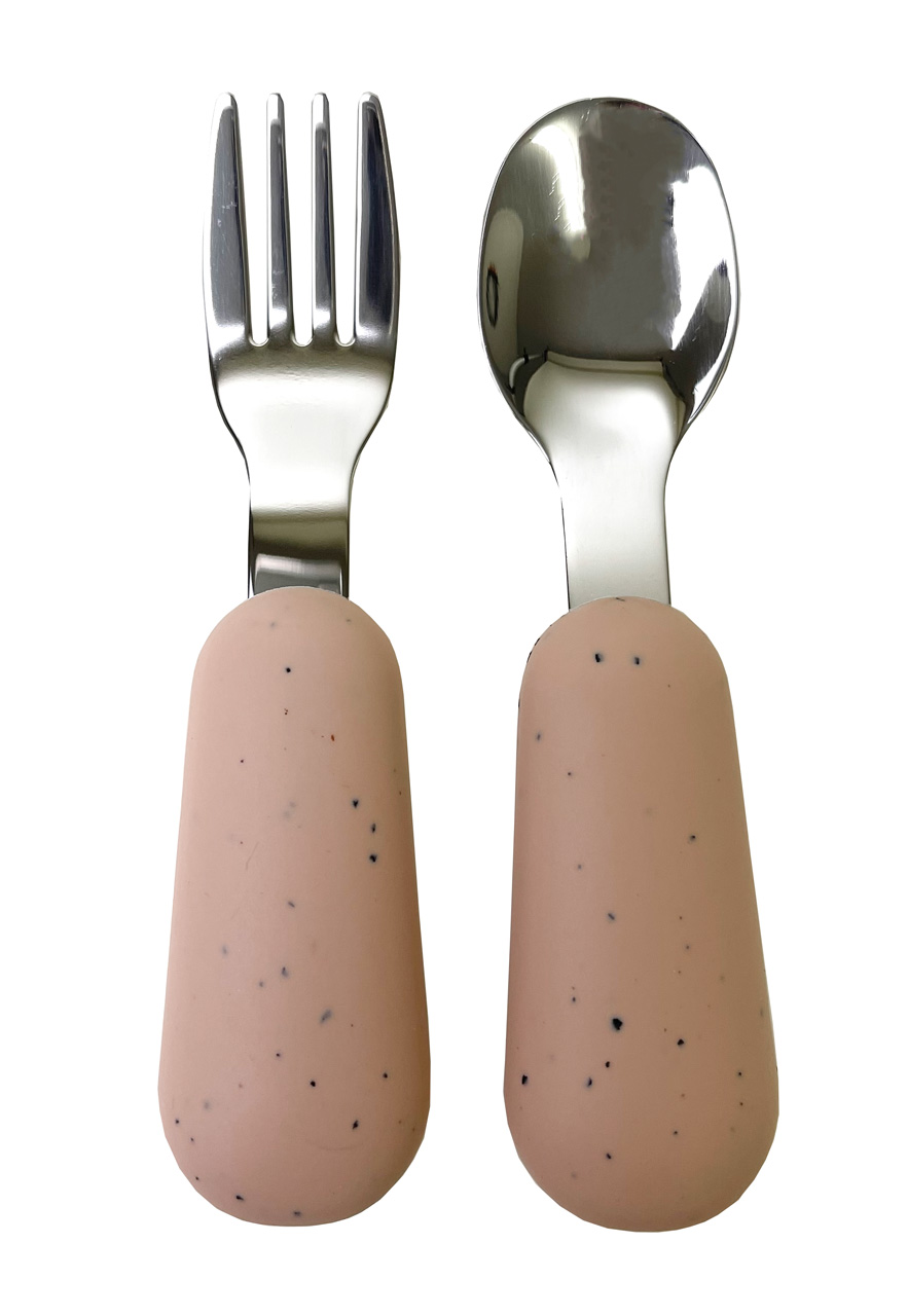 Toddler cutlery nude speckled