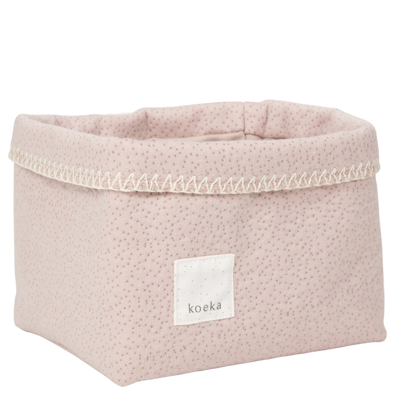 Nursery basket Riga grey pink