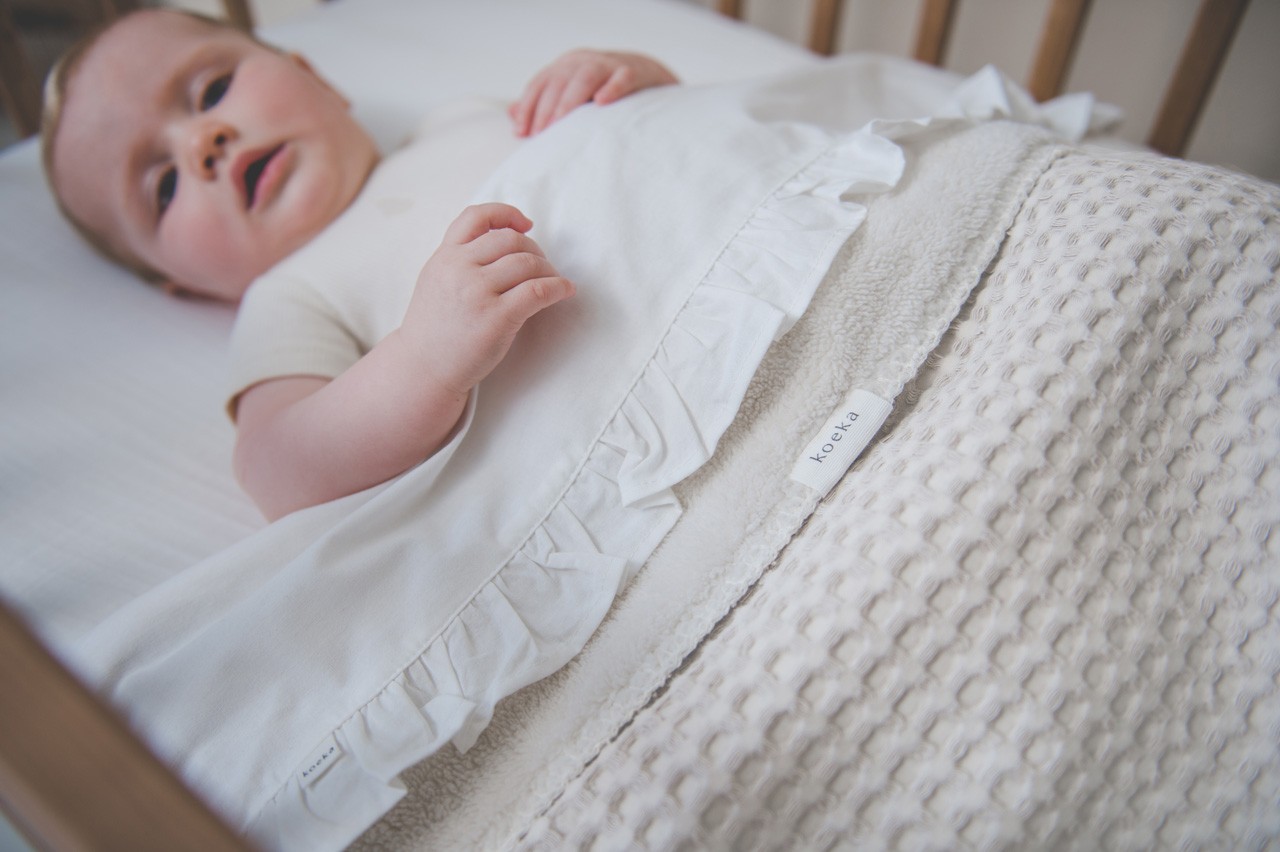 Couverture pour lit bébé teddy Oslo natural
