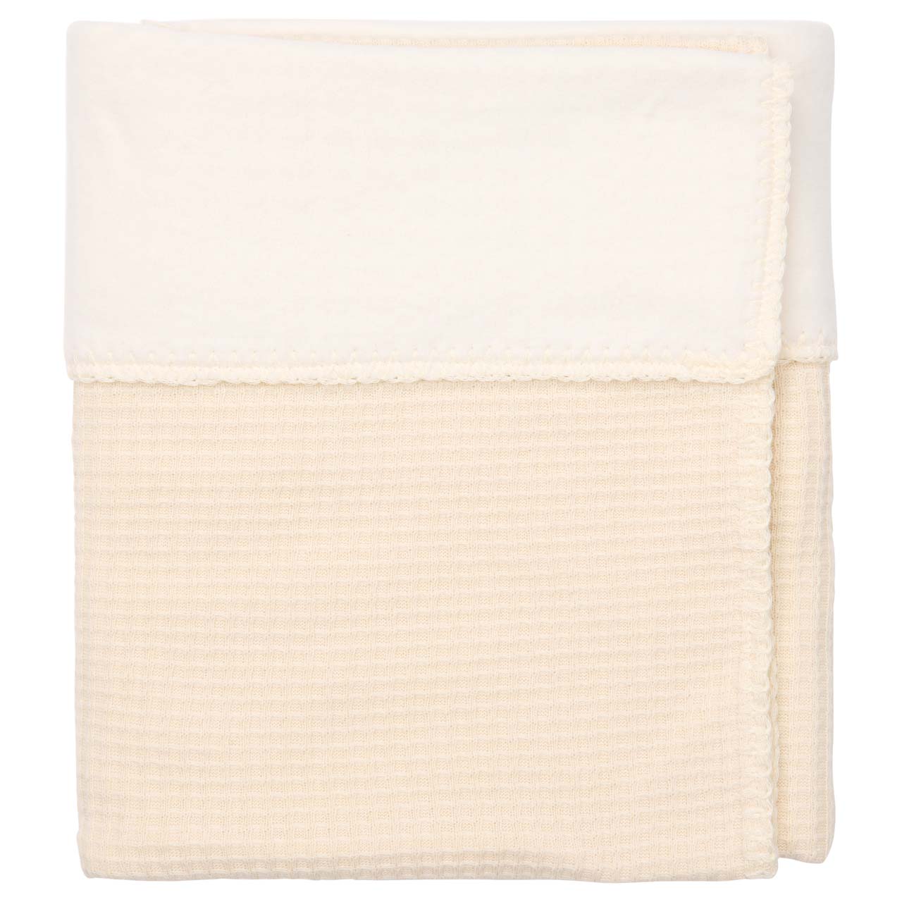Wiegdeken Cotton Fleece Malaga warm white