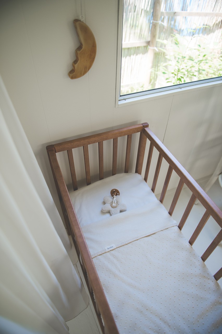 Wiegdeken Cotton Fleece Napa warm white
