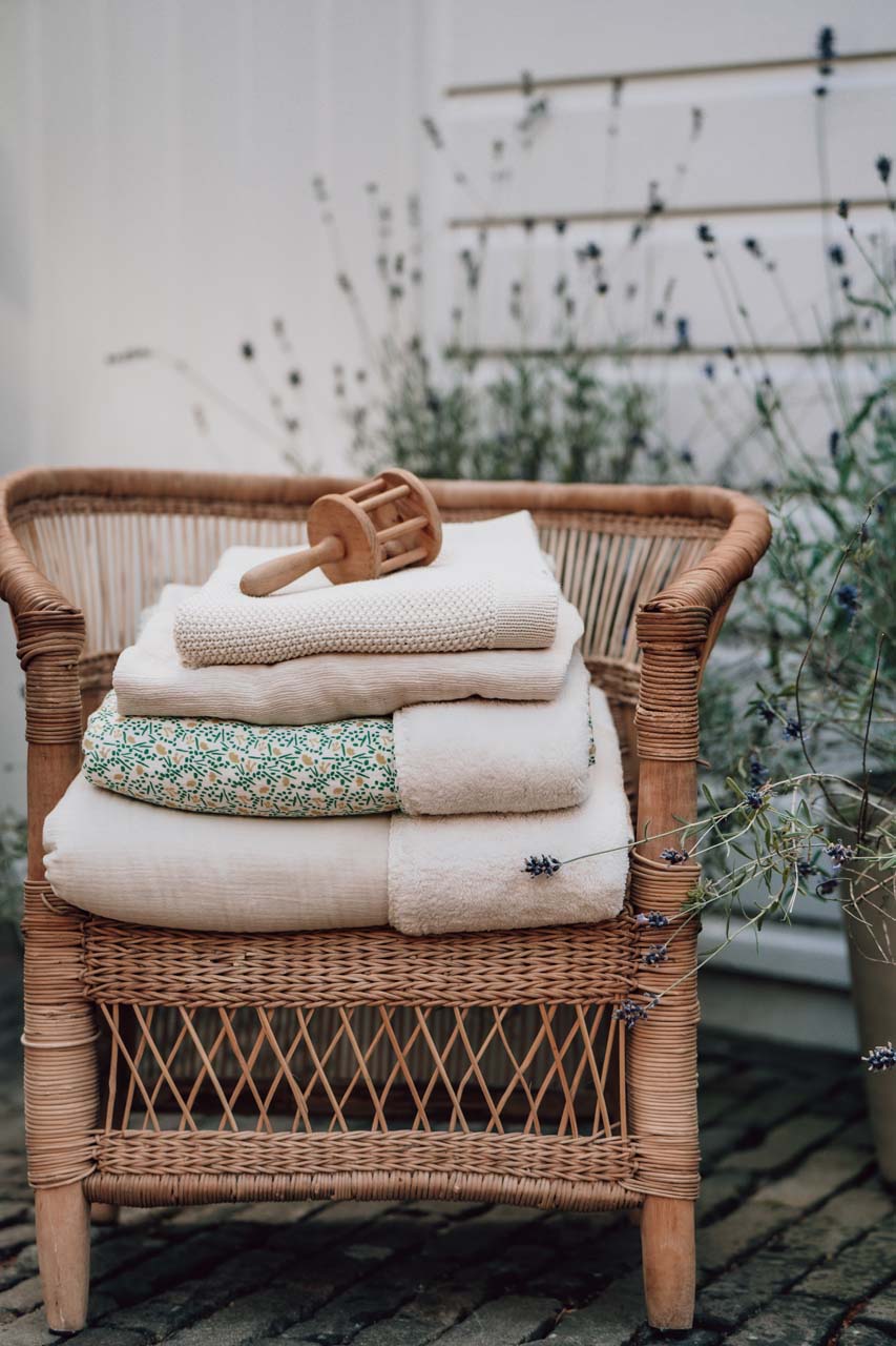 Wiegdeken Teddy Meadow off white