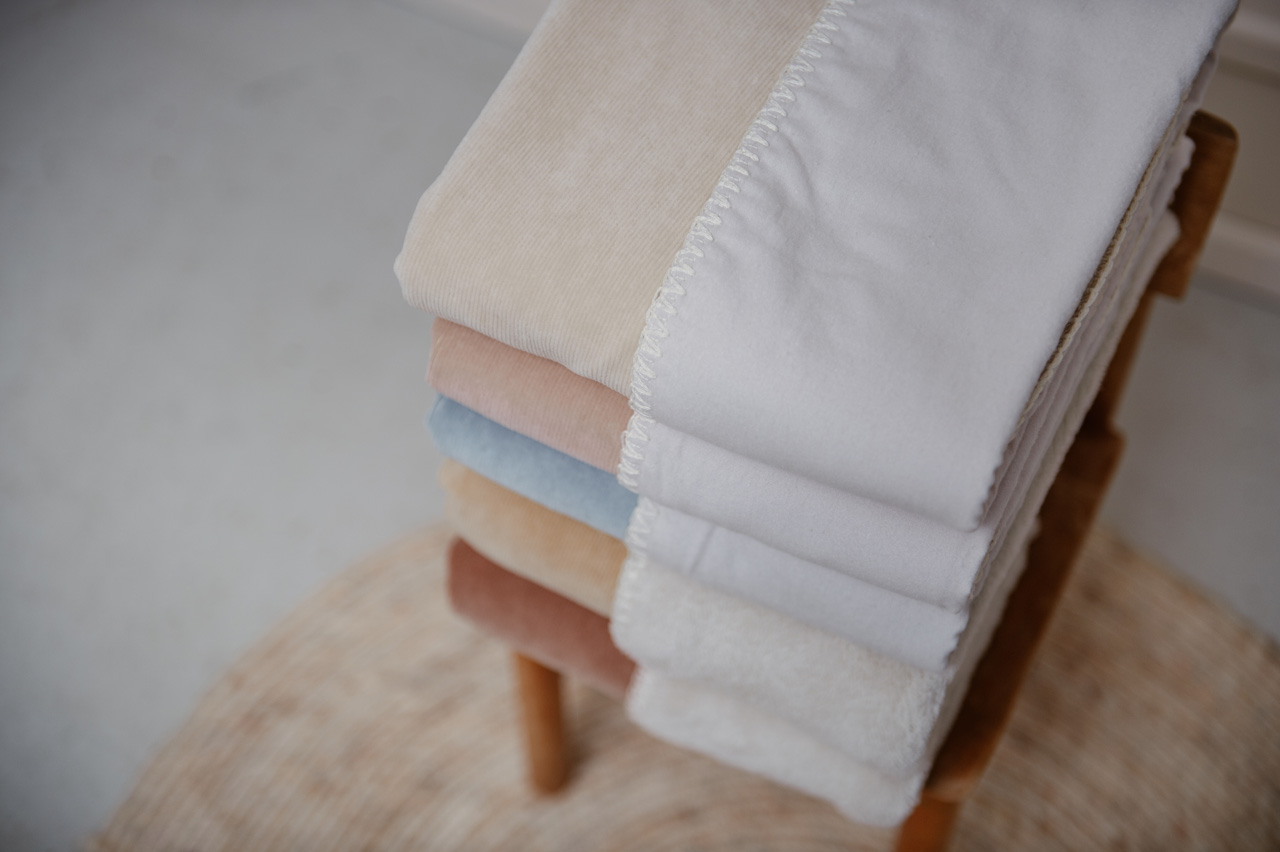 Ledikantdeken Flanel Oddi warm white