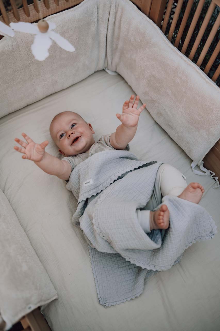 Play pen - / Cot bumper Malmo pebble