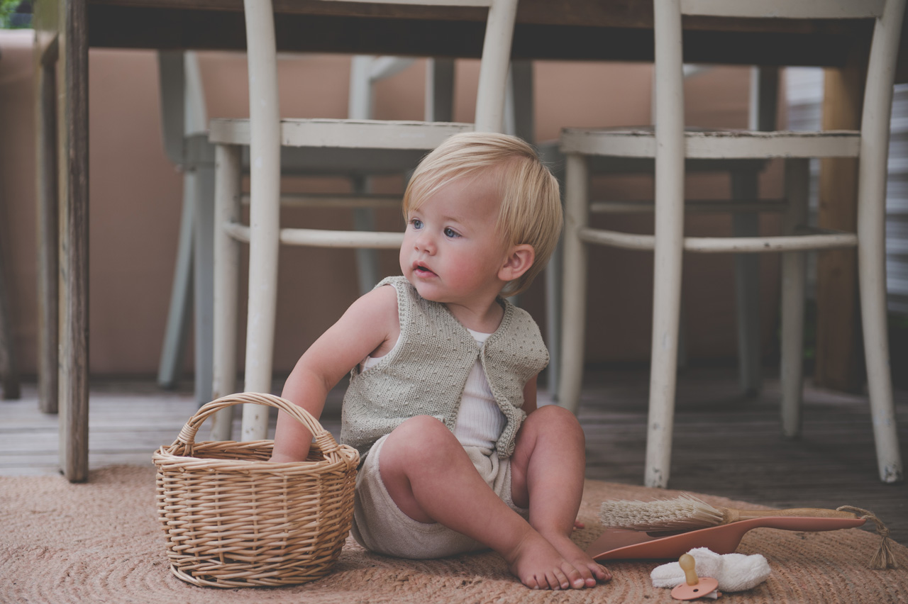 Baby Gilet Florin sage