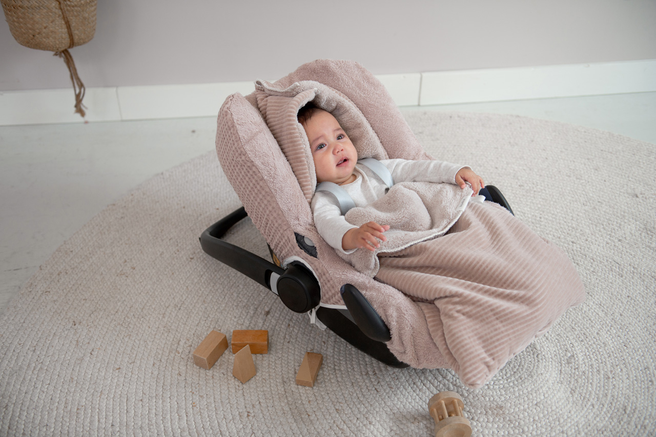 Voetenzak 0+ 3/5 Punts Teddy Vik grey pink