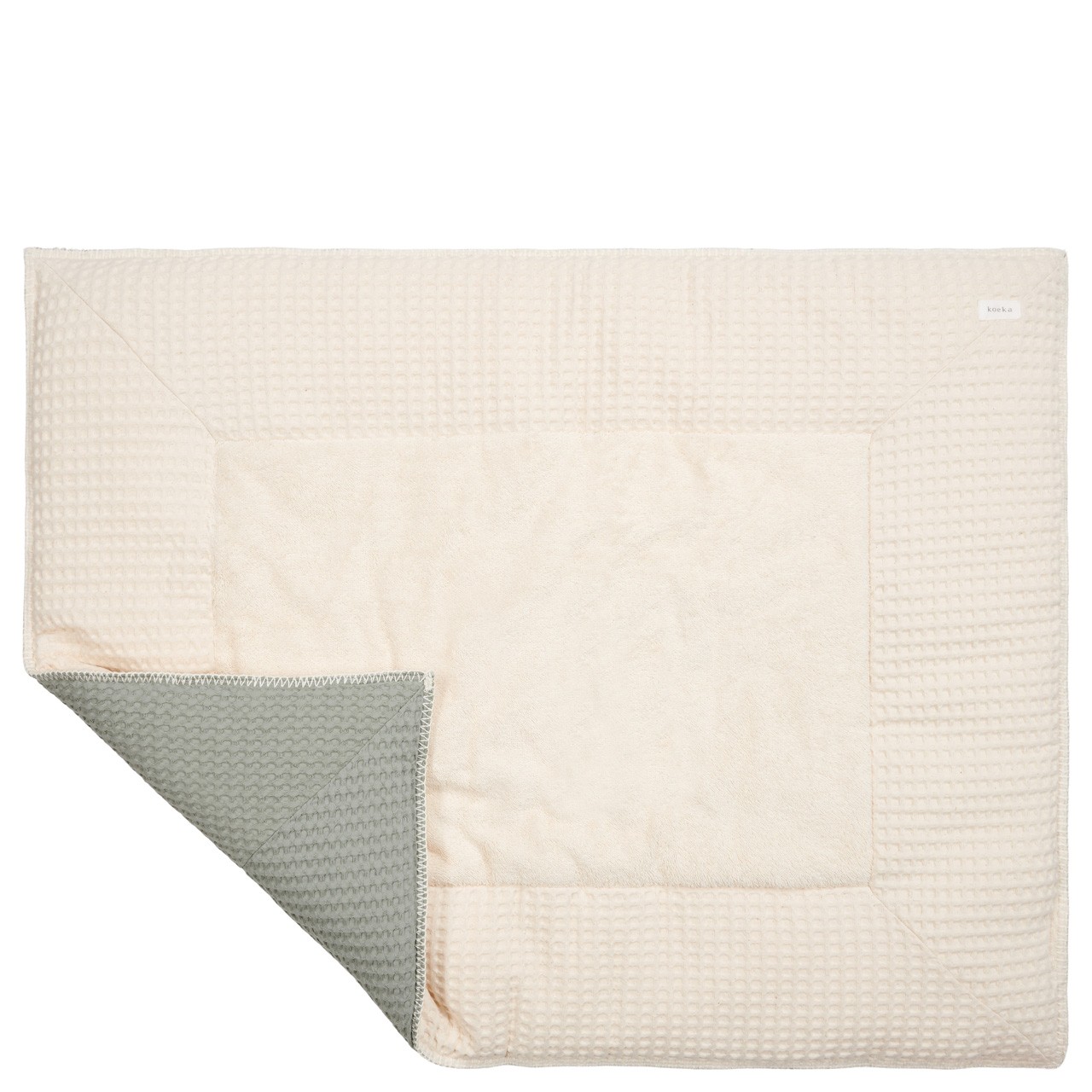 Playpen mat Amsterdam natural/shadow green