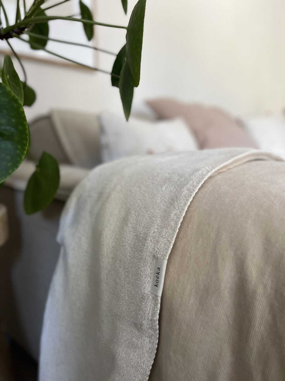 Eenpersoonsdeken Teddy Oddi warm white