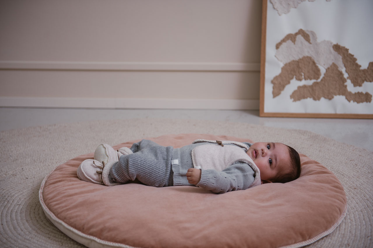 Baby Gilet Reversible Denver nougat