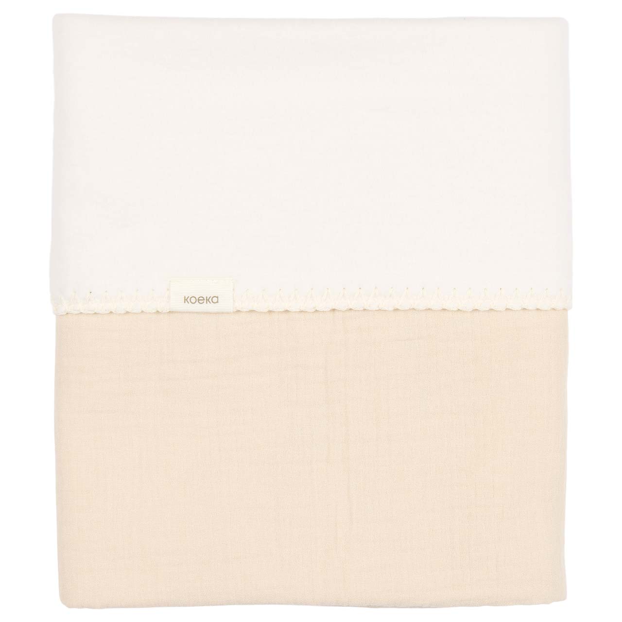 Couverture berceau cotton polaire Faro warm white