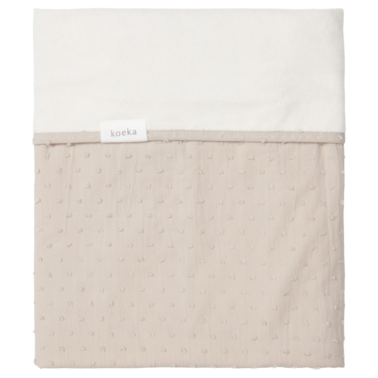 Bassinet blanket cotton fleece Napa clay