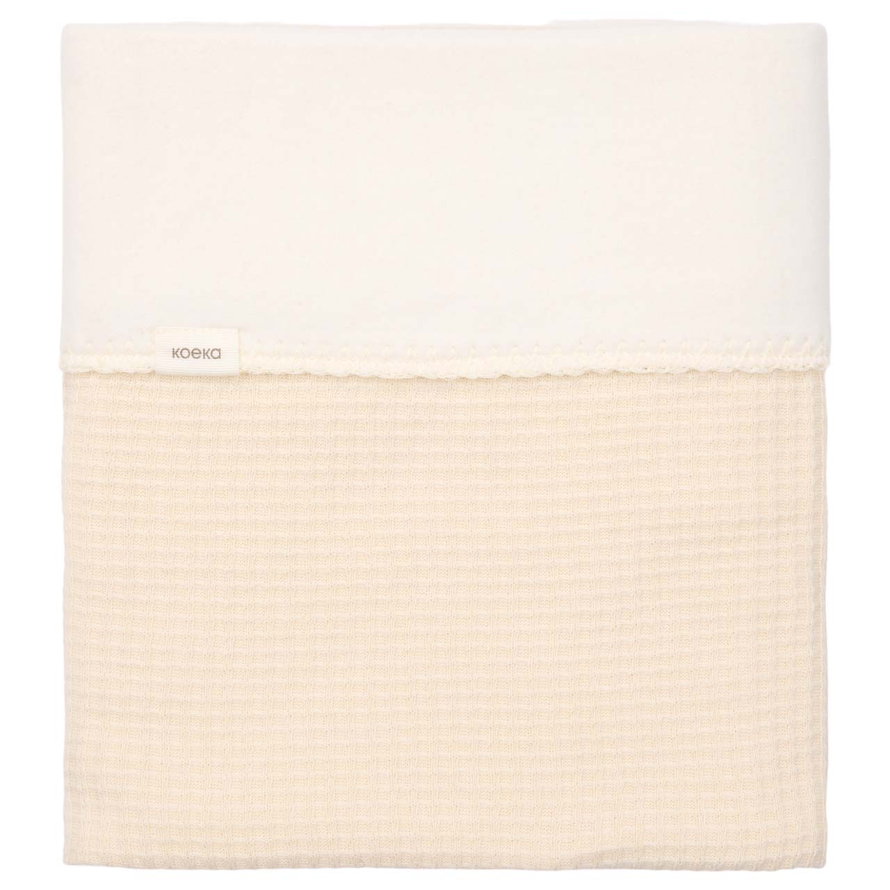 Wiegdeken Cotton Fleece Malaga warm white