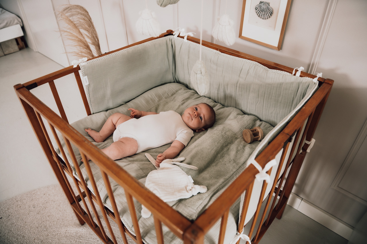 Play pen - / Cot bumper Faro sage